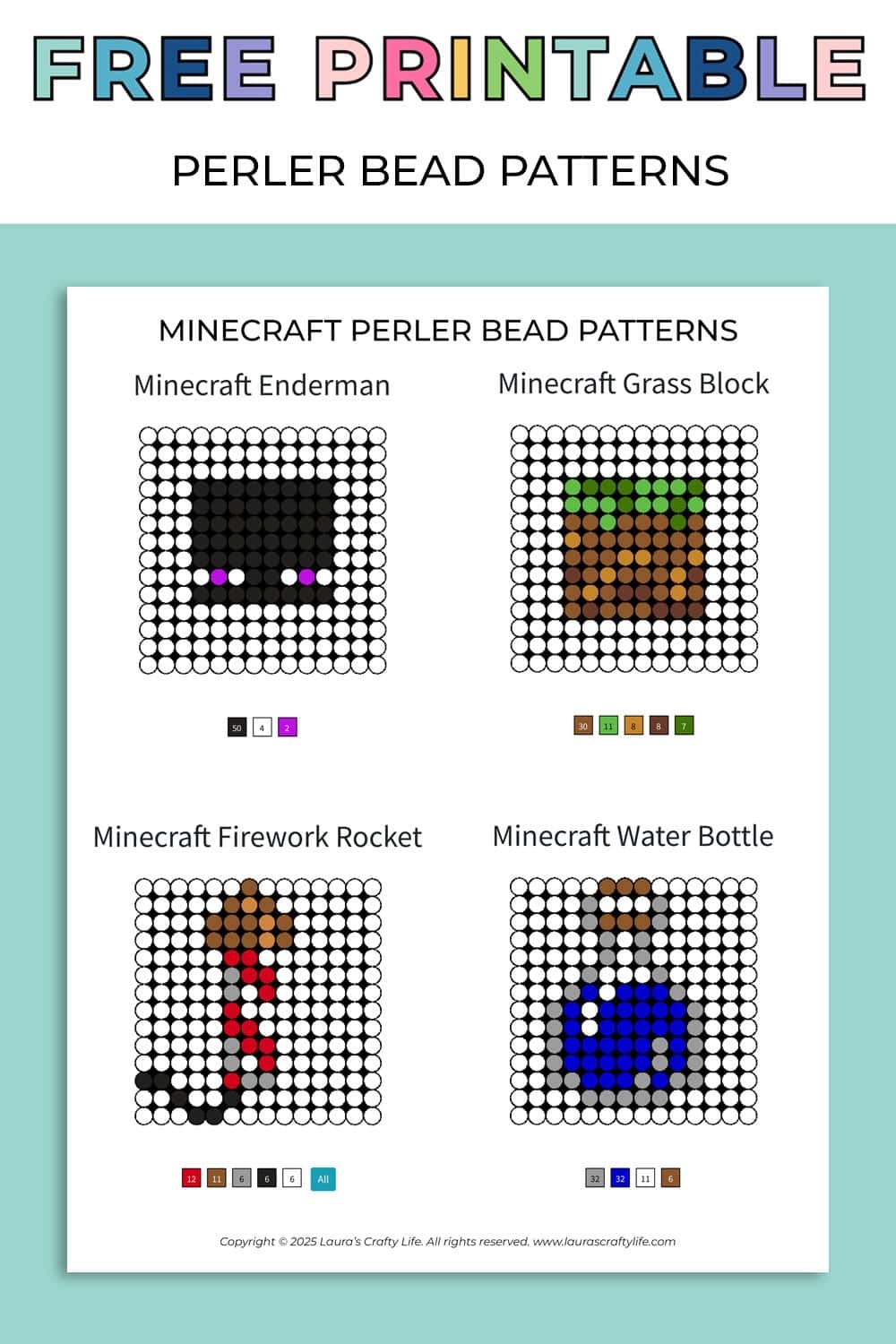 Minecraft Perler Bead Patterns