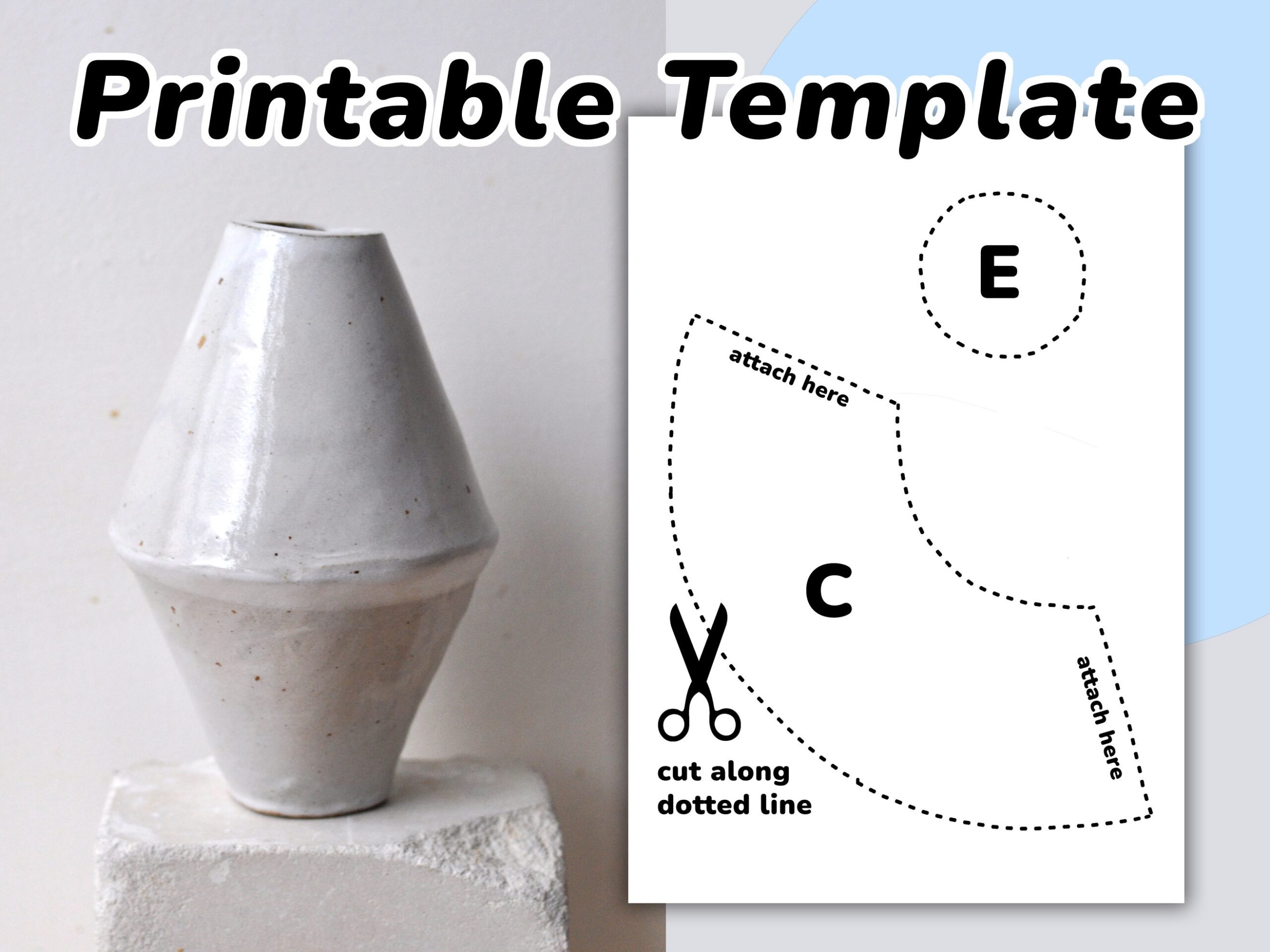 Minimal Vase Slab Pottery Template Pottery Tools Etsy UK Minimal Vase Slab Pottery Template Pottery Tools Etsy UK
