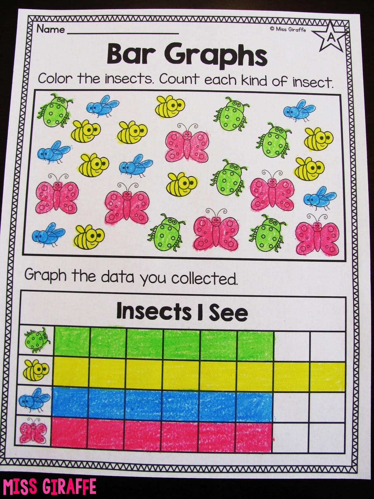 Miss Giraffe s Class Graphing And Data Analysis In First Grade