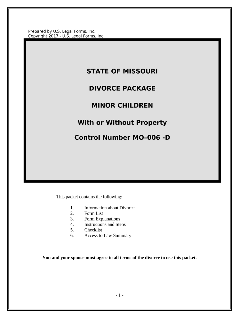 Missouri Divorce Forms PDF Download Pre built Template AirSlate SignNow