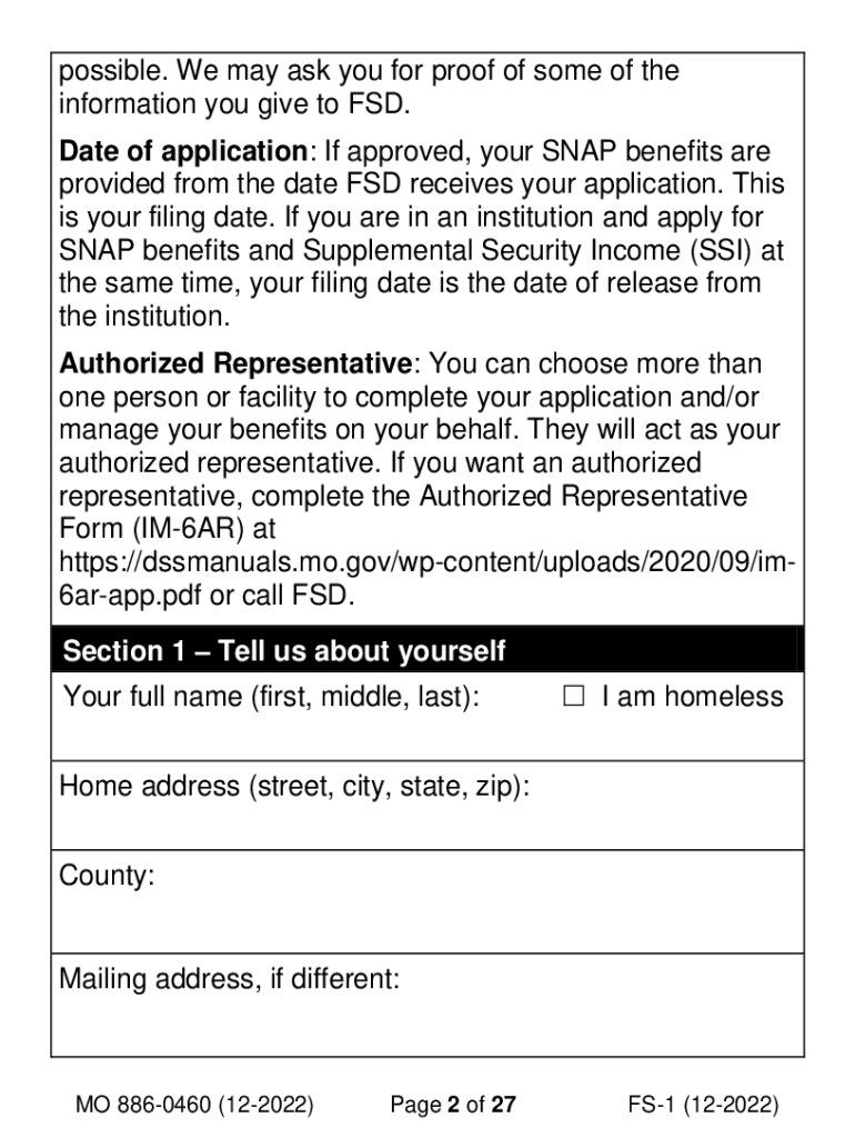 Missouri Food Stamp Application Form Printable Missouri Food Stamp Application Form Printable