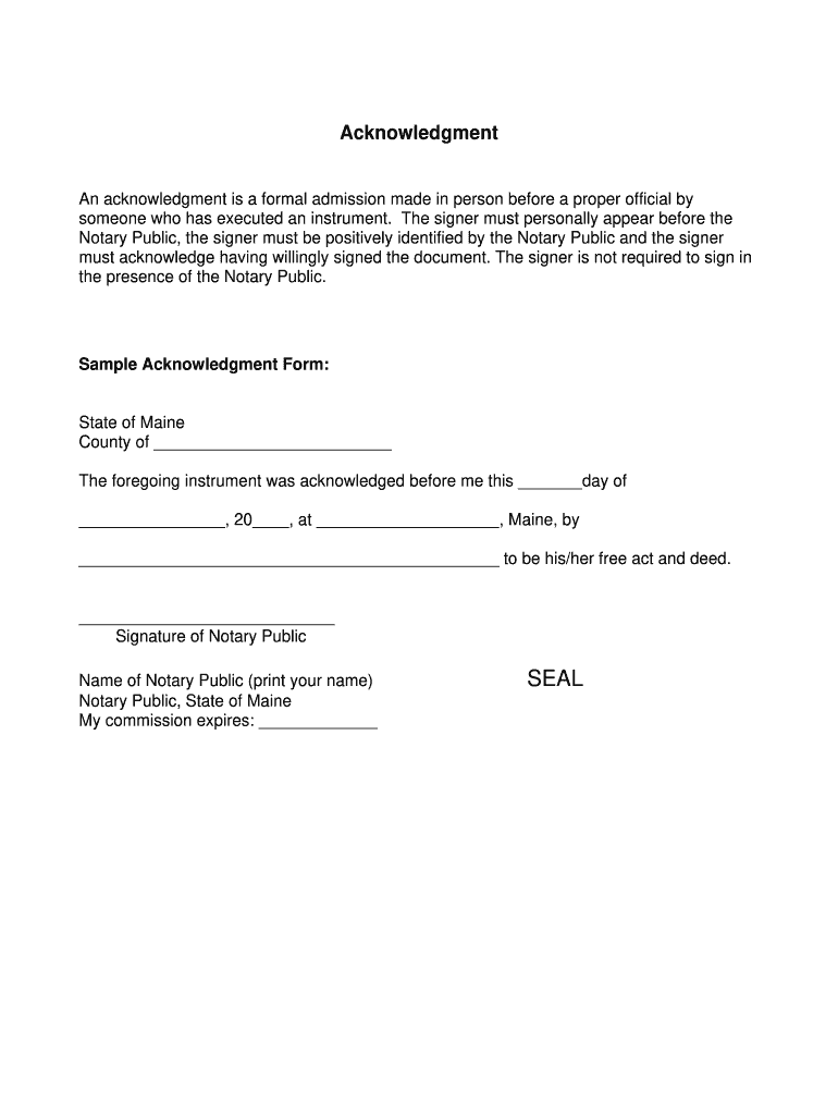 Notary Public In Maine Fill Online Printable Fillable Blank PdfFiller