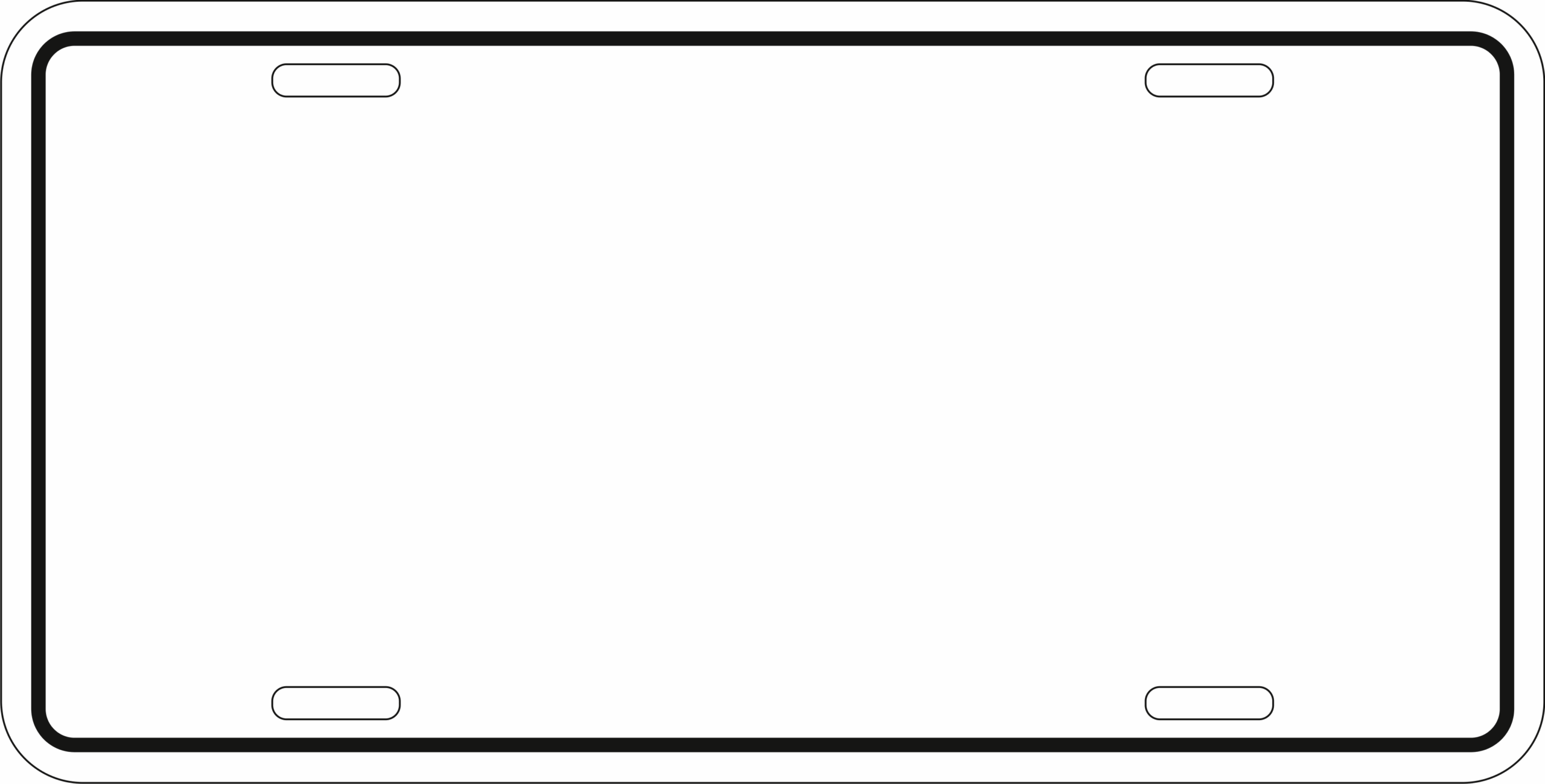 Free Number Plate Template Printable