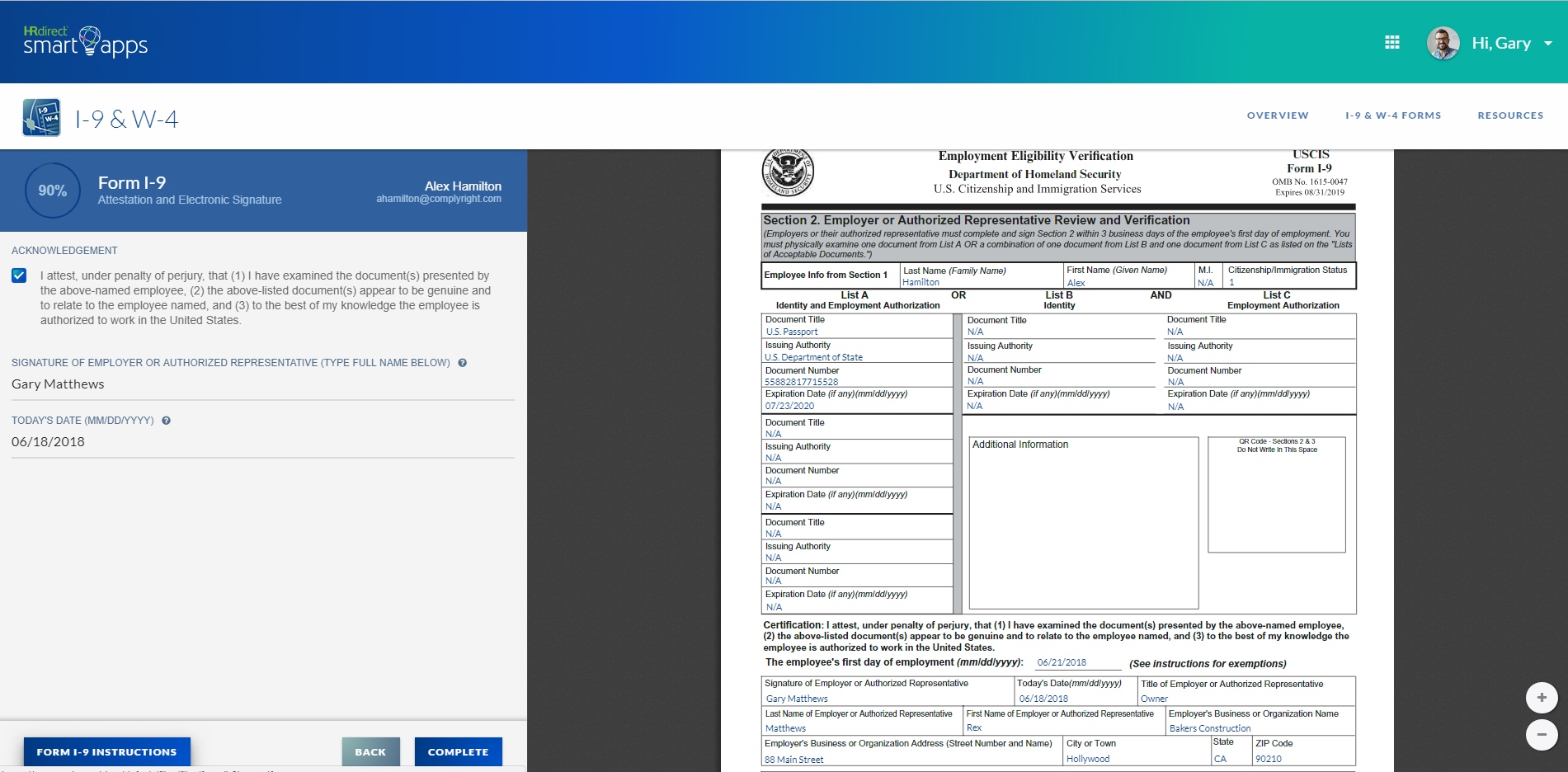 Printable W4 And I9 Forms