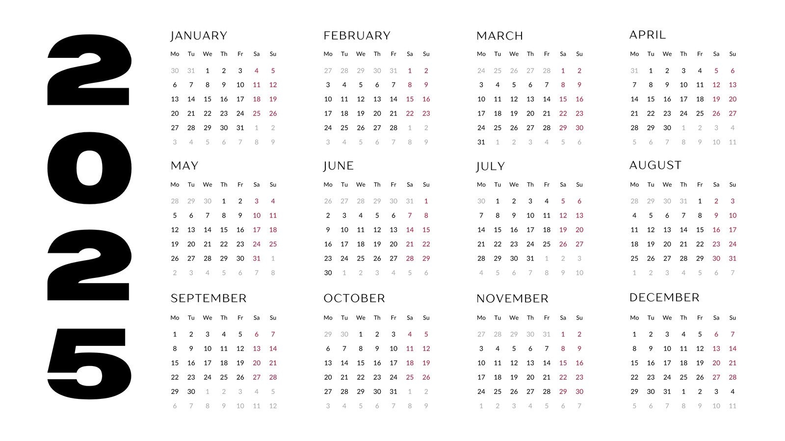 Page 2 Free Printable Customizable Monthly Calendar Templates Canva Page 2 Free Printable Customizable Monthly Calendar Templates Canva