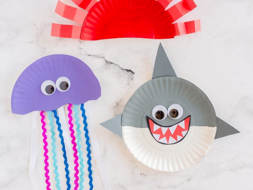 Paper Plate Ocean Animals Made To Be A Momma