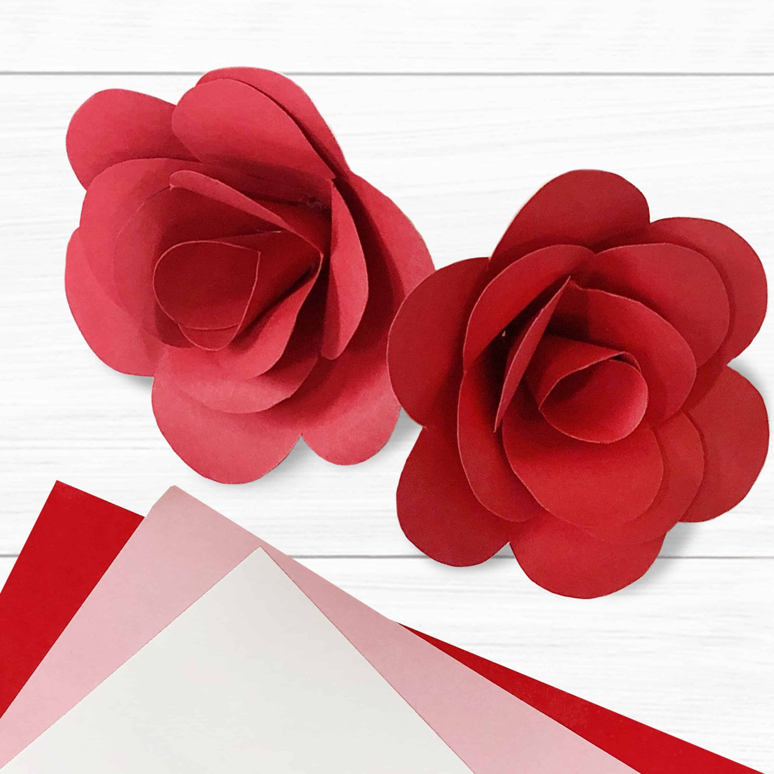 Rose Paper Flower Template Printable
