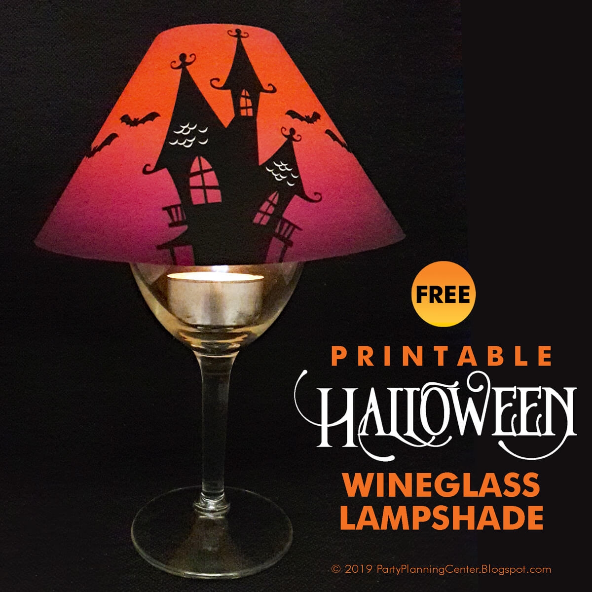 Party Planning Free Printable Haunted House Wineglass Lampshade Party Planning Free Printable Haunted House Wineglass Lampshade