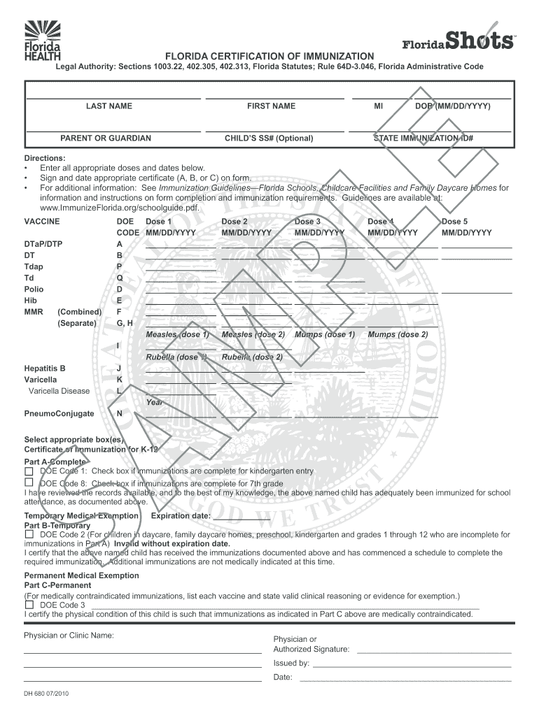 Pdf Florida Dh 680 Form Printable Fill Online Printable Fillable Blank PdfFiller