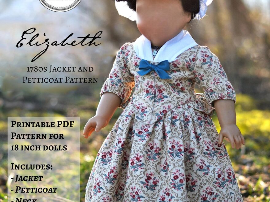 PDF Sewing Pattern 1780s Jacket And Petticoat 18th Century For 18 Inch Dolls Etsy