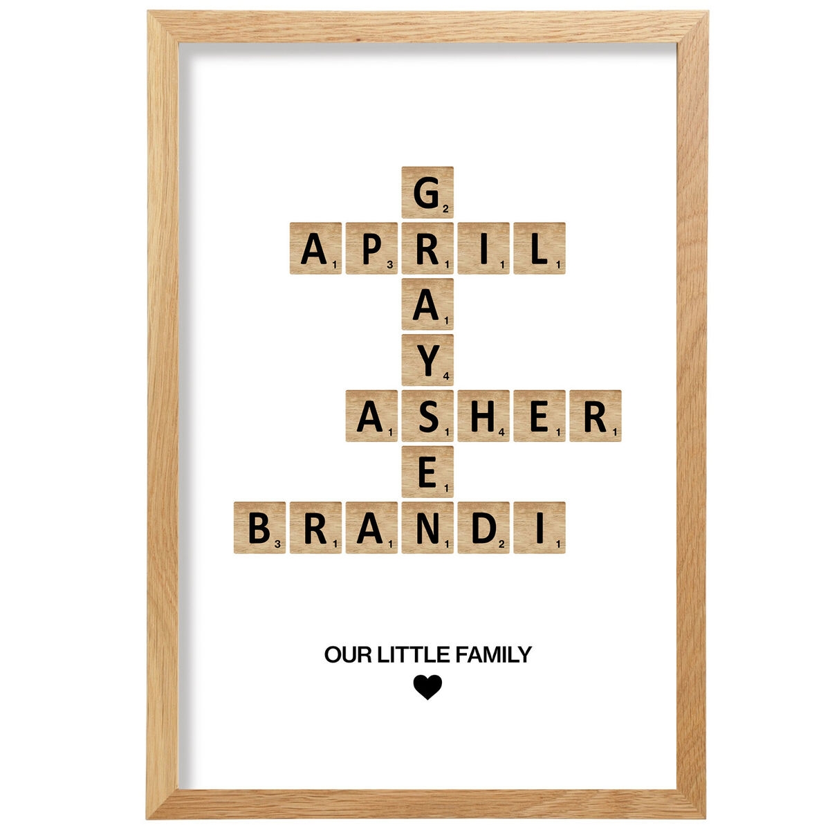 Customized Crosswords Scrabble Names Printable Free