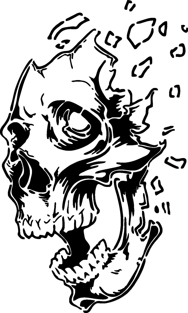 Pin By Rochelle Holt On Scrollsaw Skull Stencil Skulls Drawing Graffiti Drawing