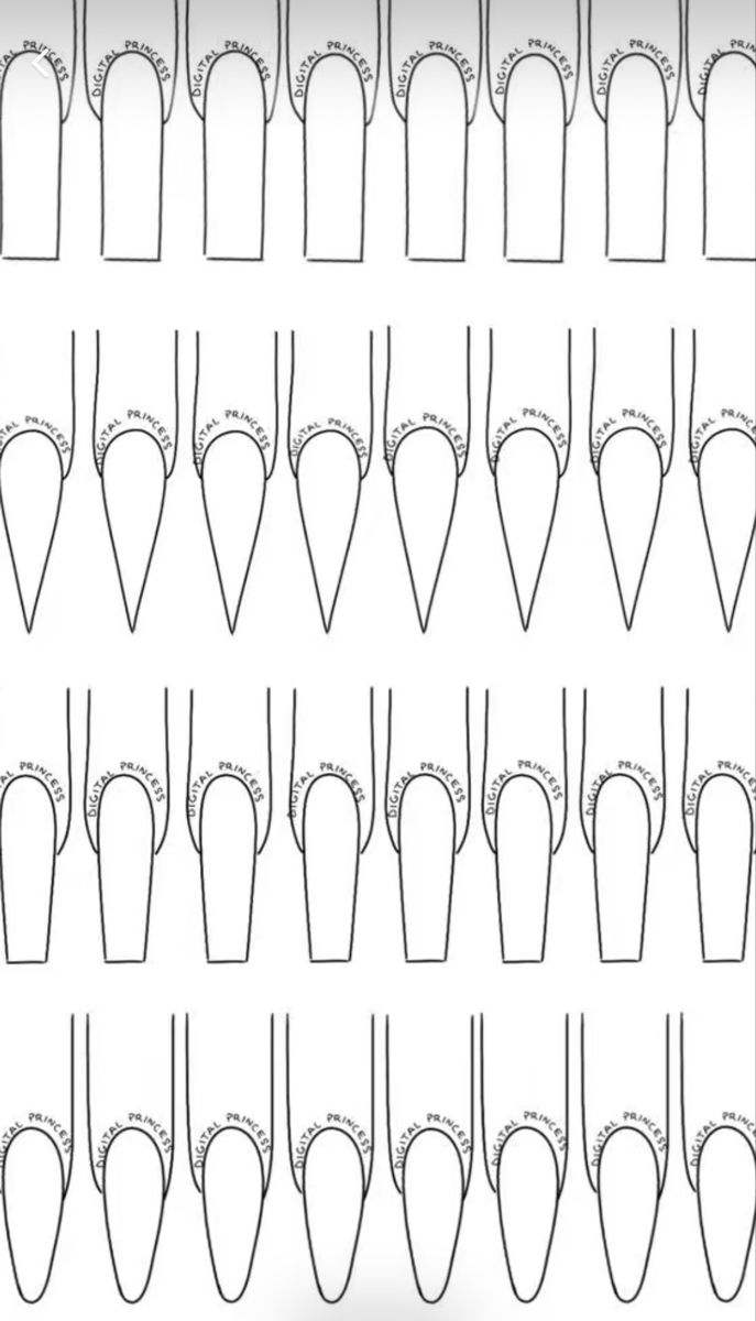 Practice Printable Nail Art Templates