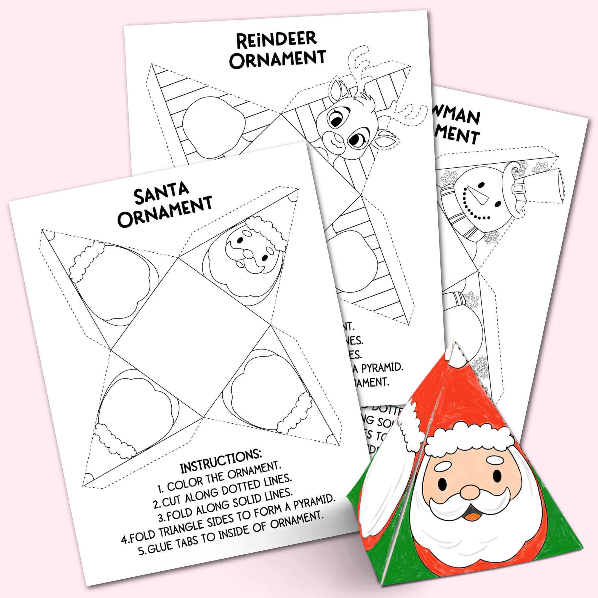 Christmas Ornaments Template Printable