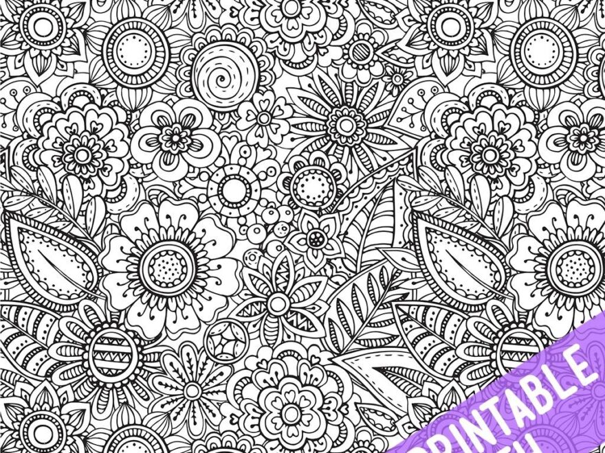 Printable Coloring Tablecloths And Posters The Crafting Chicks