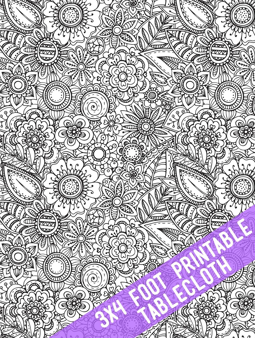 Printable Coloring Tablecloths And Posters The Crafting Chicks