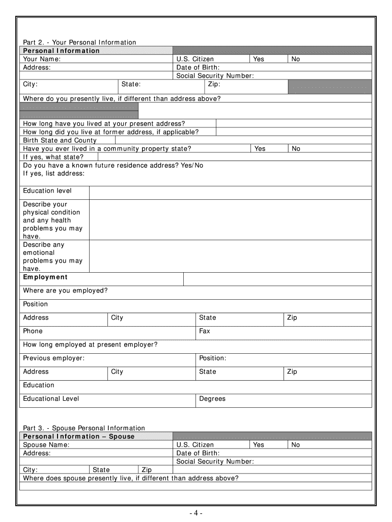Free Printable Uncontested Divorce Forms Georgia