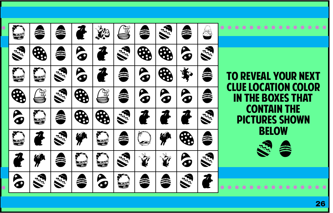 Printable Easter Treasure Hunt