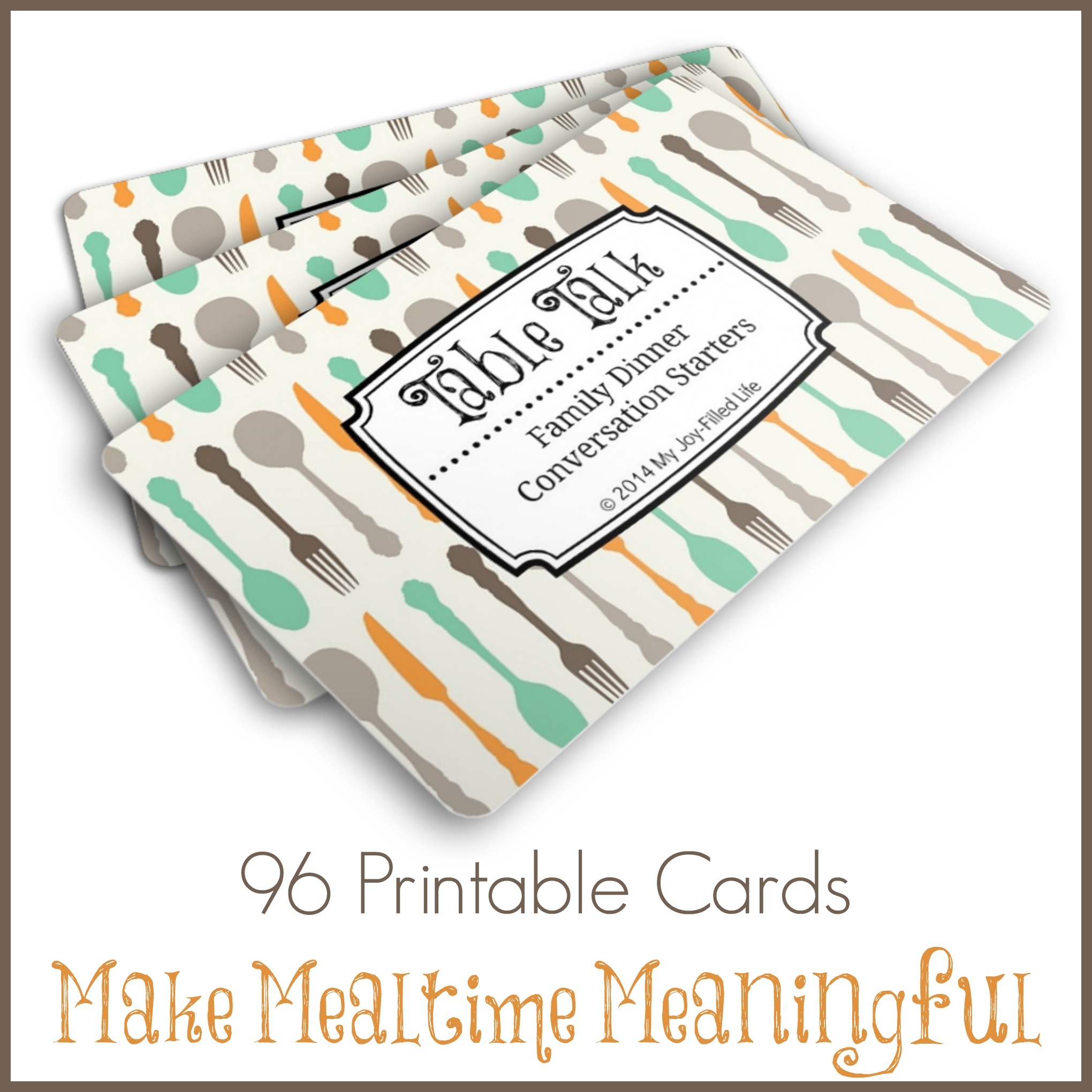 Free Printable Table Talk Cards