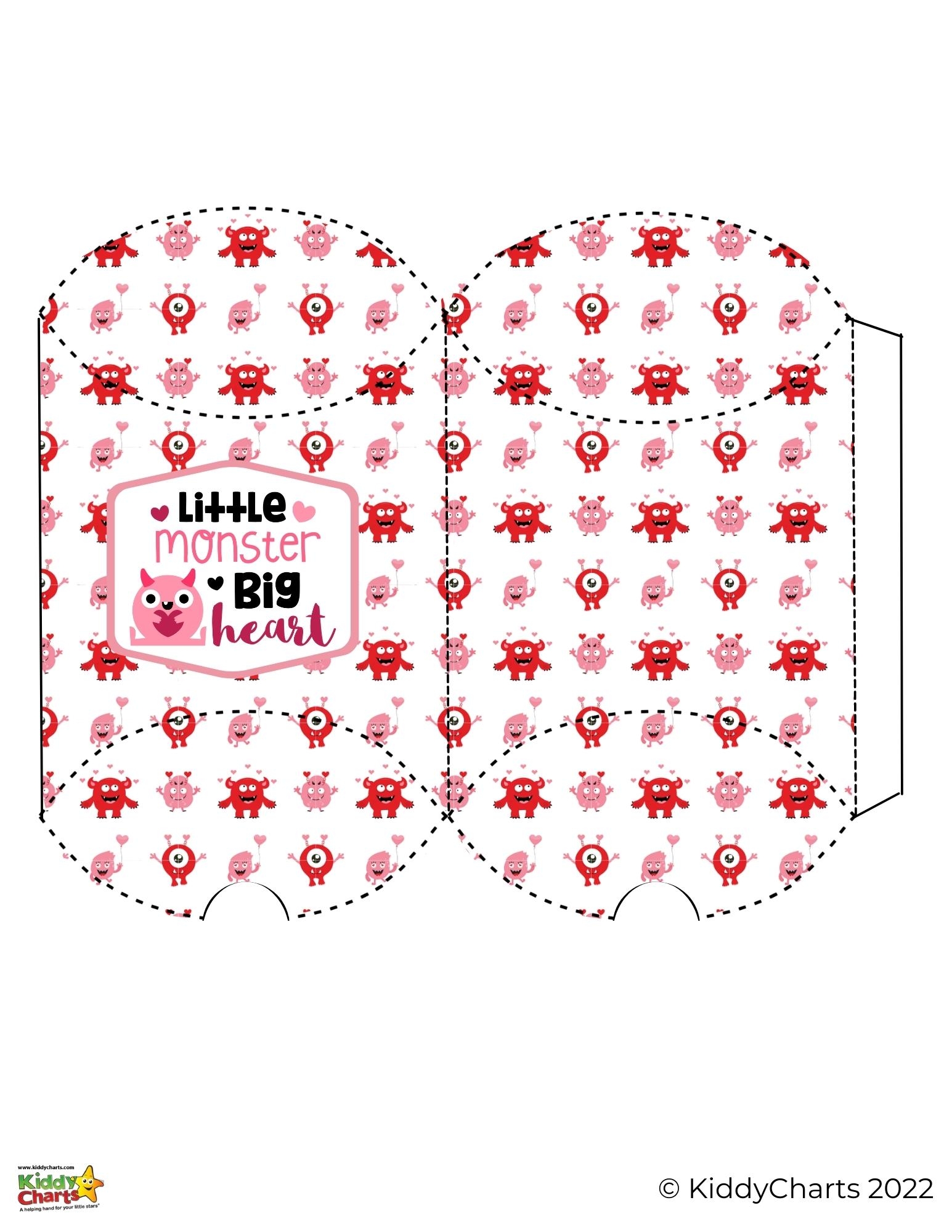 Printable Favor Boxes Blank And Valentines Pillow Boxes KiddyCharts