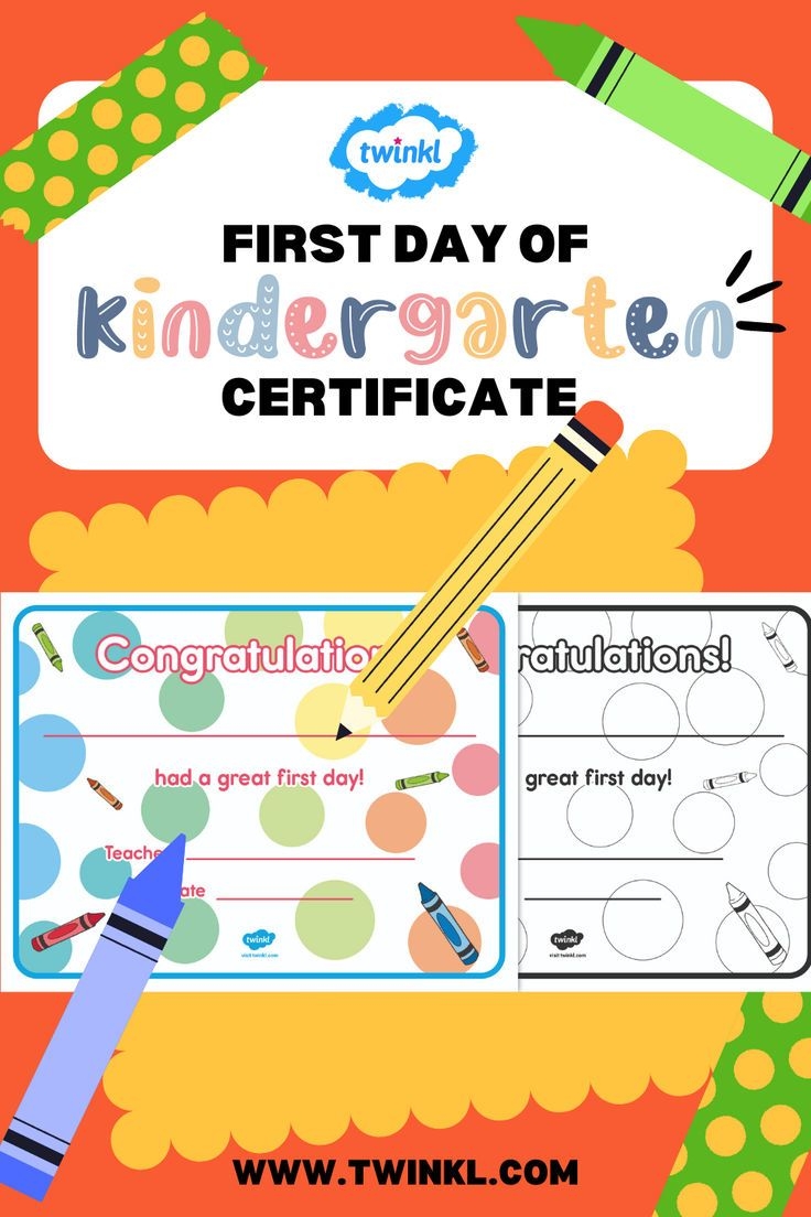 Printable First Day Of School Certificate