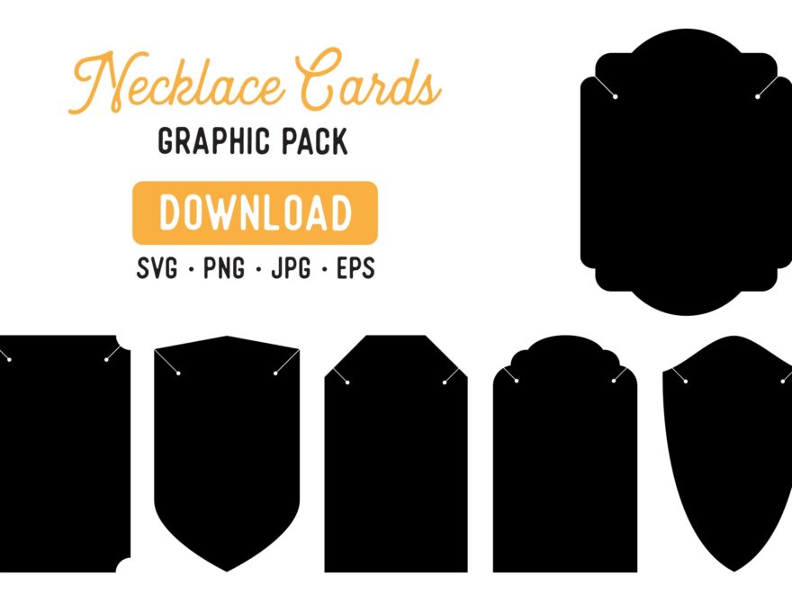 Printable Necklace Display Card Vector Graphic 291948