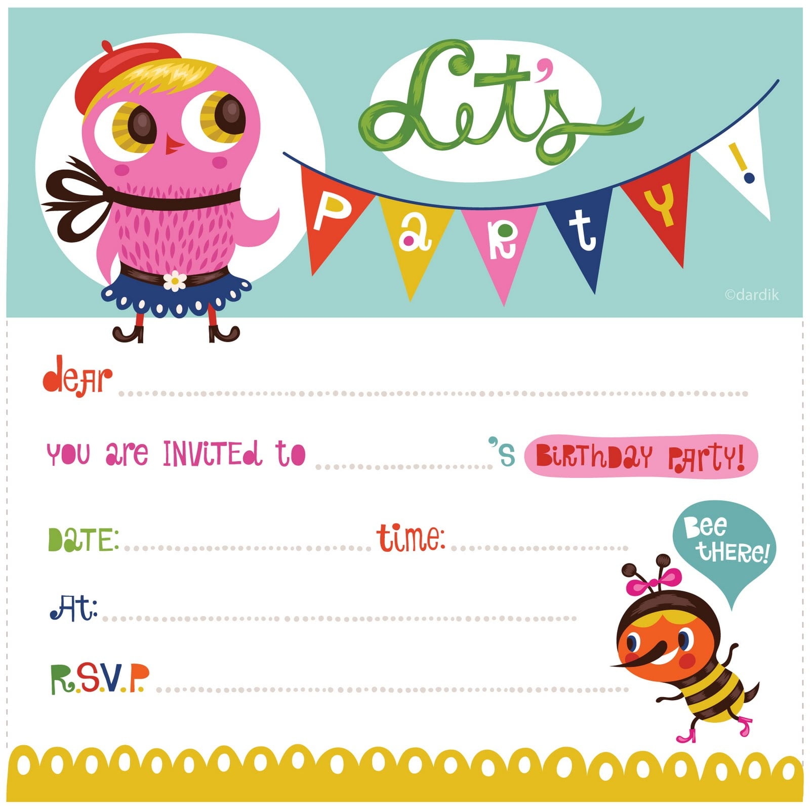 Printable Party Invitations Cheap