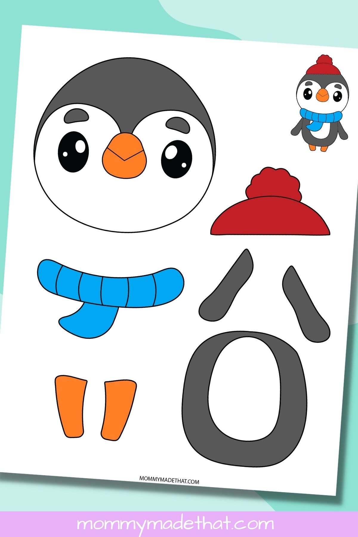 Printable Penguin Craft With Free Template 