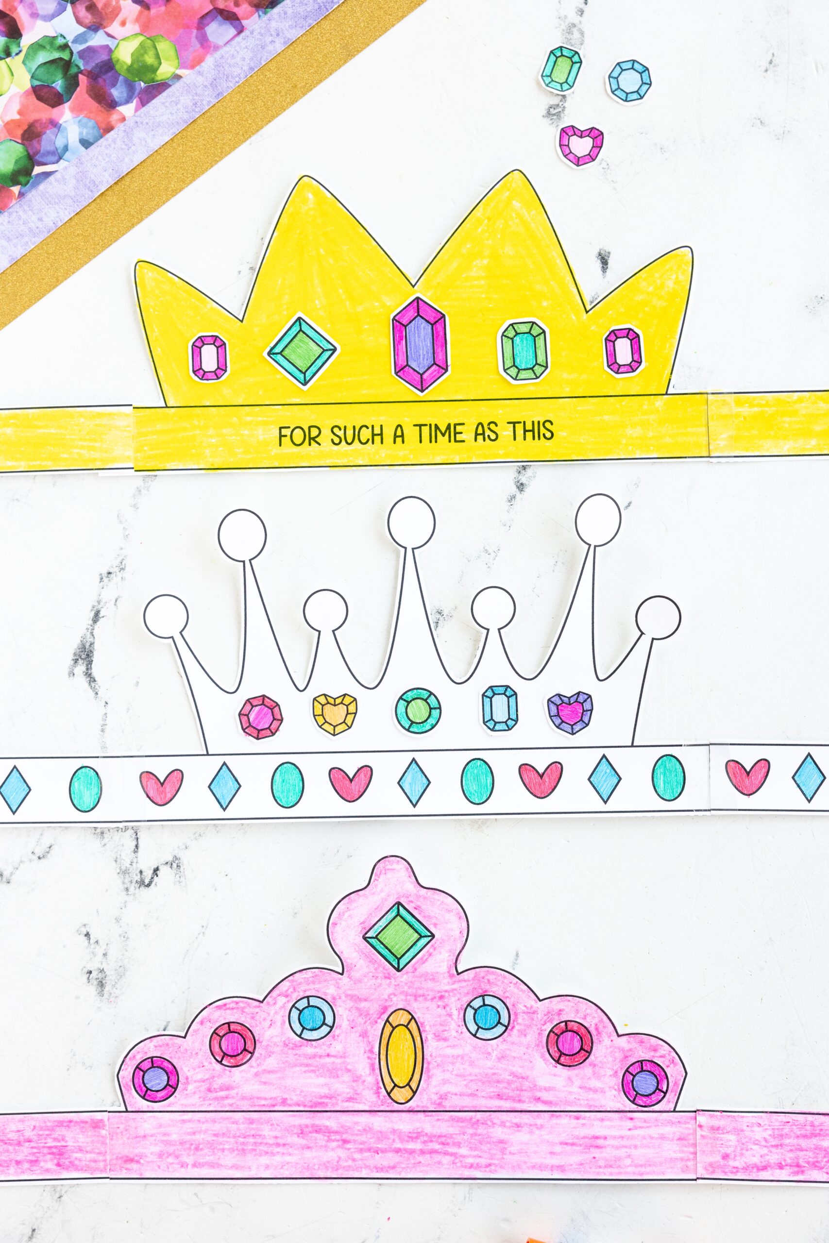 Crown Pattern Simple Printable