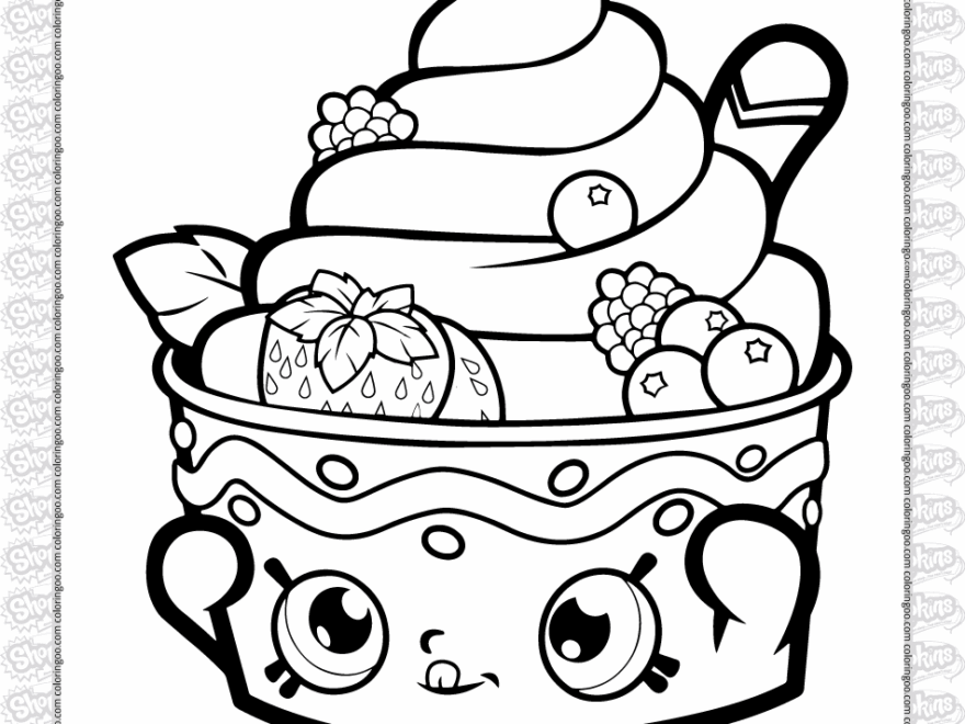 Printable Shopkins Yo Chi Coloring Page