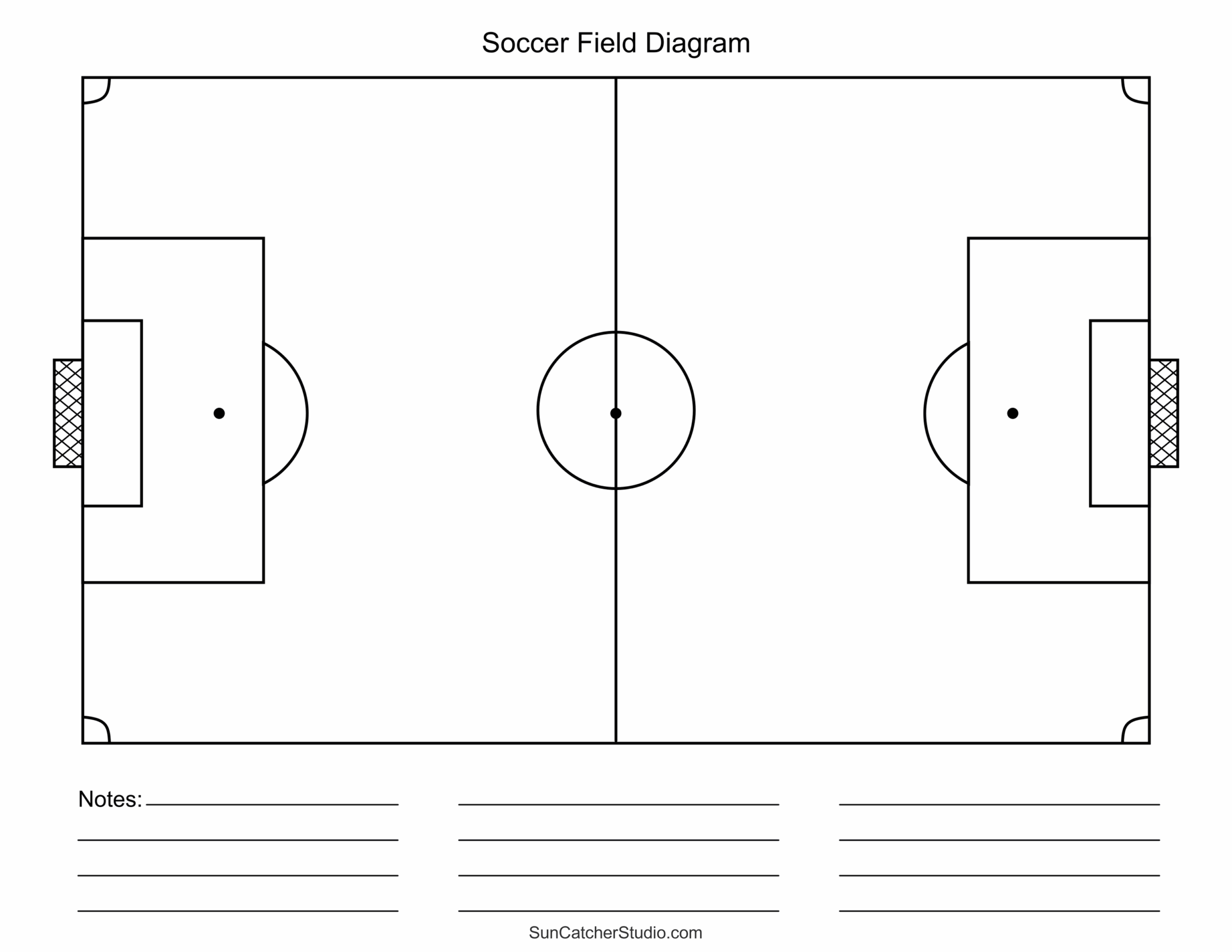 Printable Soccer Field Diagrams Templates Free Printables Monograms Design Tools Patterns DIY Projects