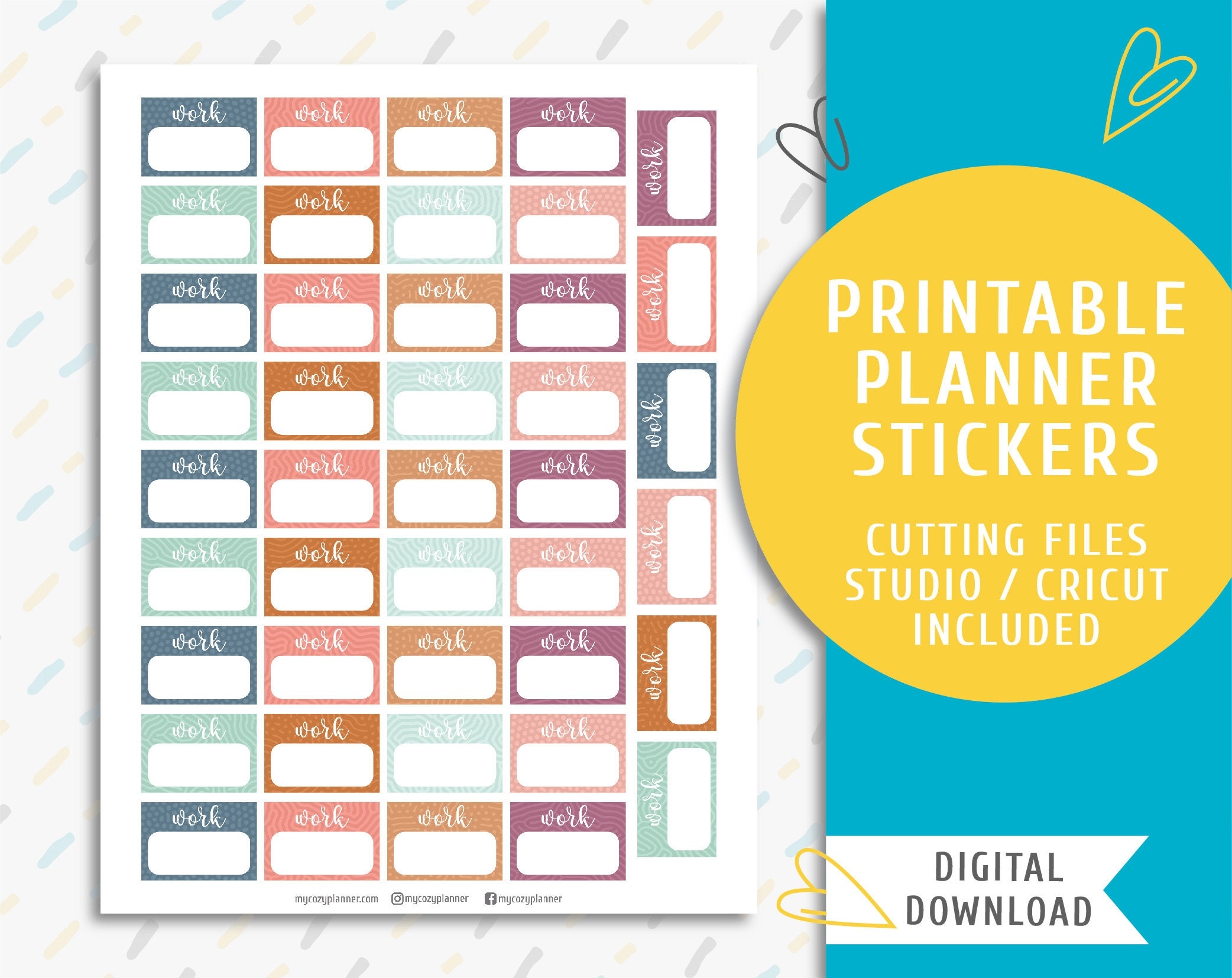 Printable Work Planner Stickers Instant Download Planner Sticker Kit Work Schedule Stickers SS 0028 Etsy Printable Work Planner Stickers Instant Download Planner Sticker Kit Work Schedule Stickers SS 0028 Etsy