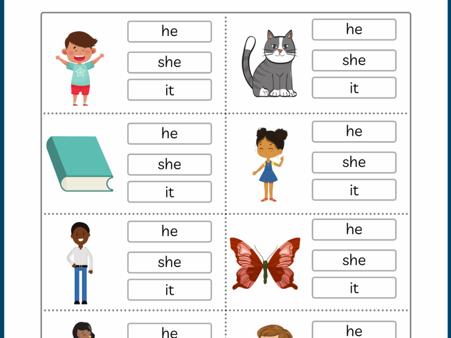 Pronoun Worksheets Games4esl
