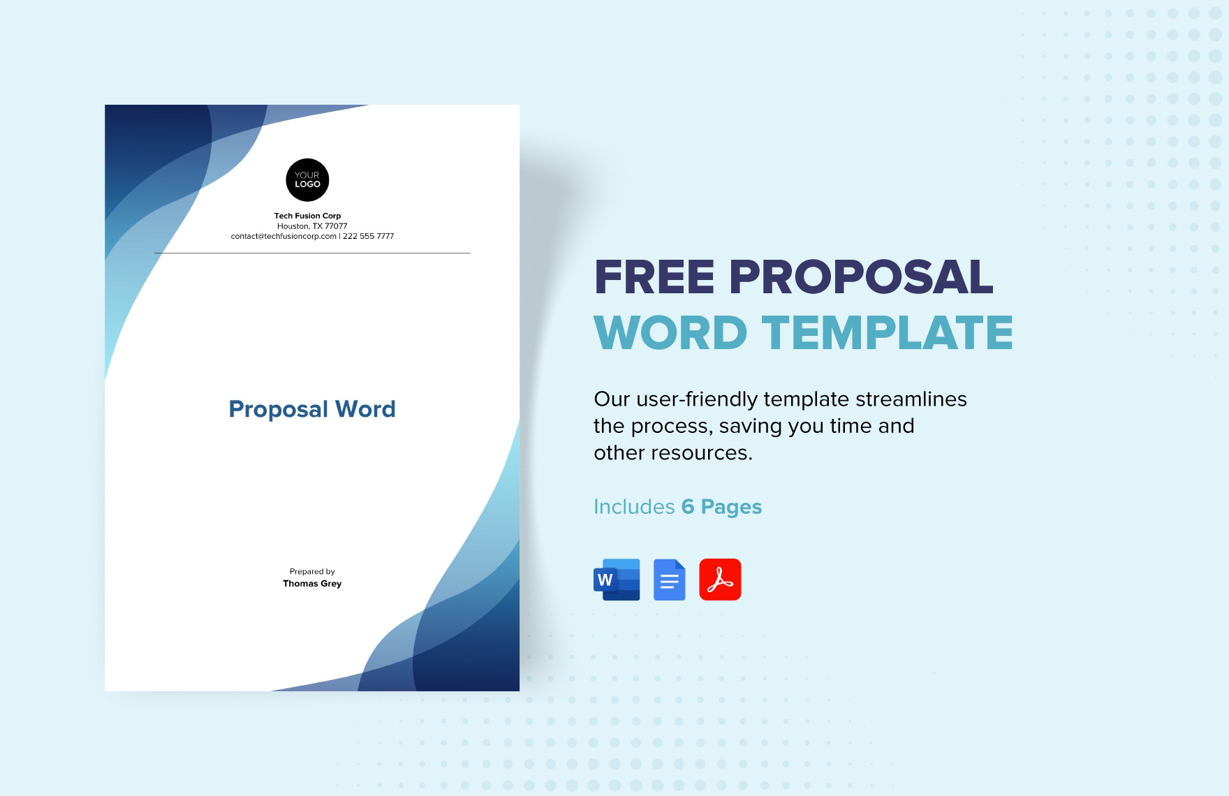 Proposal Word Template In Word PDF Google Docs Pages Download Template