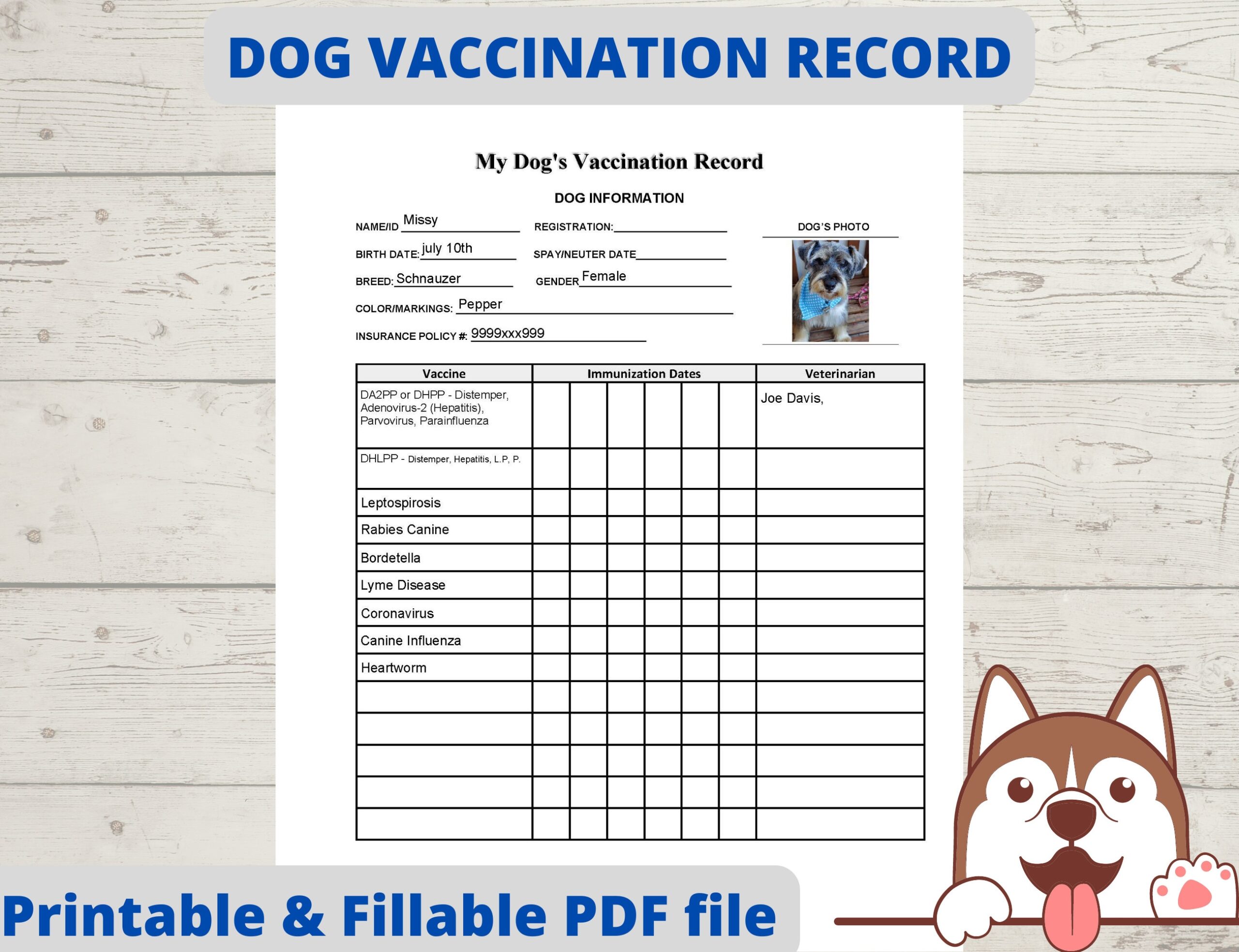Puppy Vaccination Record Dog Health Record Dog Shot Record Pet Health Record Instant Download PDF Fillable Printable Etsy Puppy Vaccination Record Dog Health Record Dog Shot Record Pet Health Record Instant Download PDF Fillable Printable Etsy