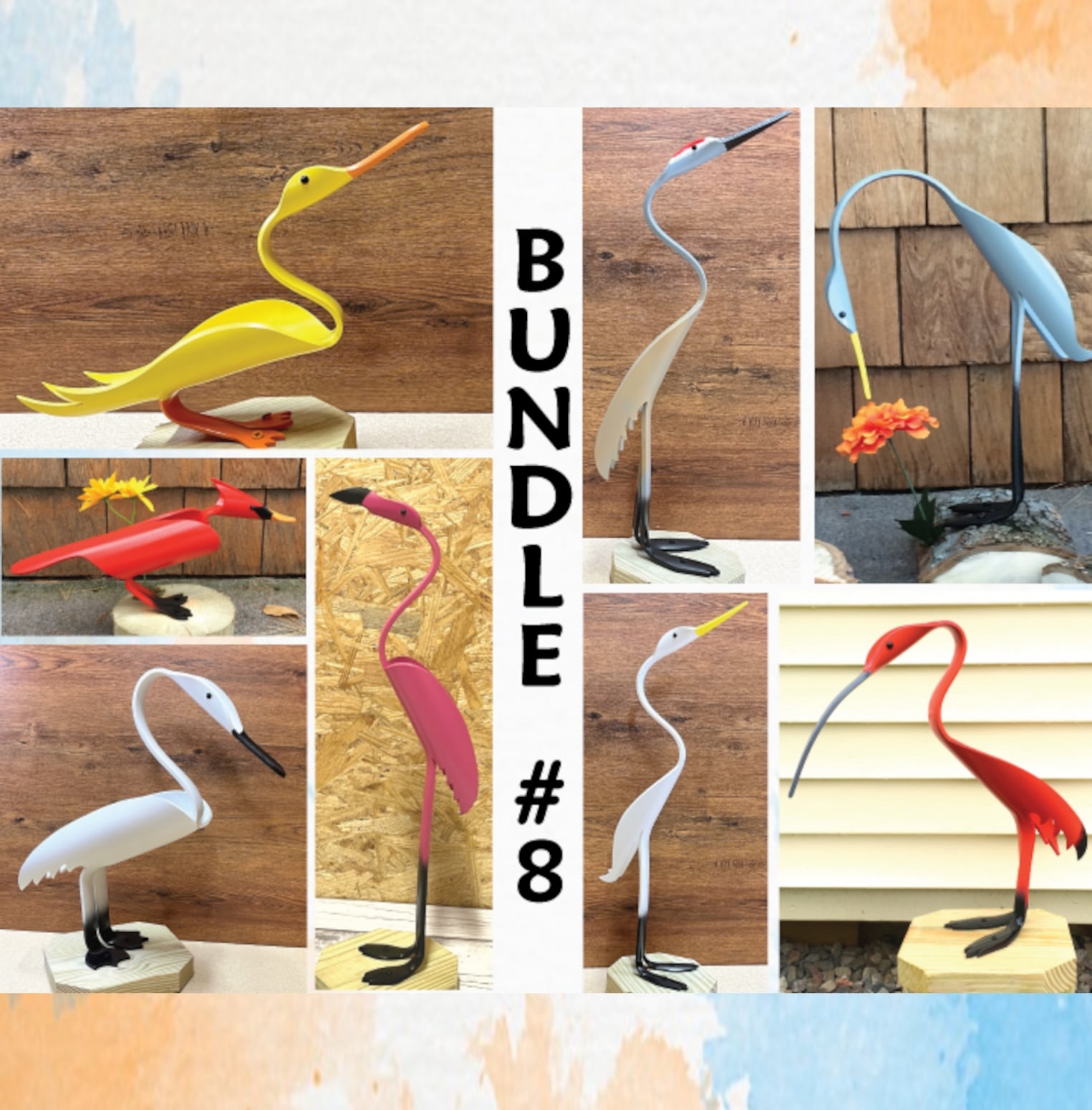 PVC Pipe Birds Bundle 8 Instant Digital Download Patterns