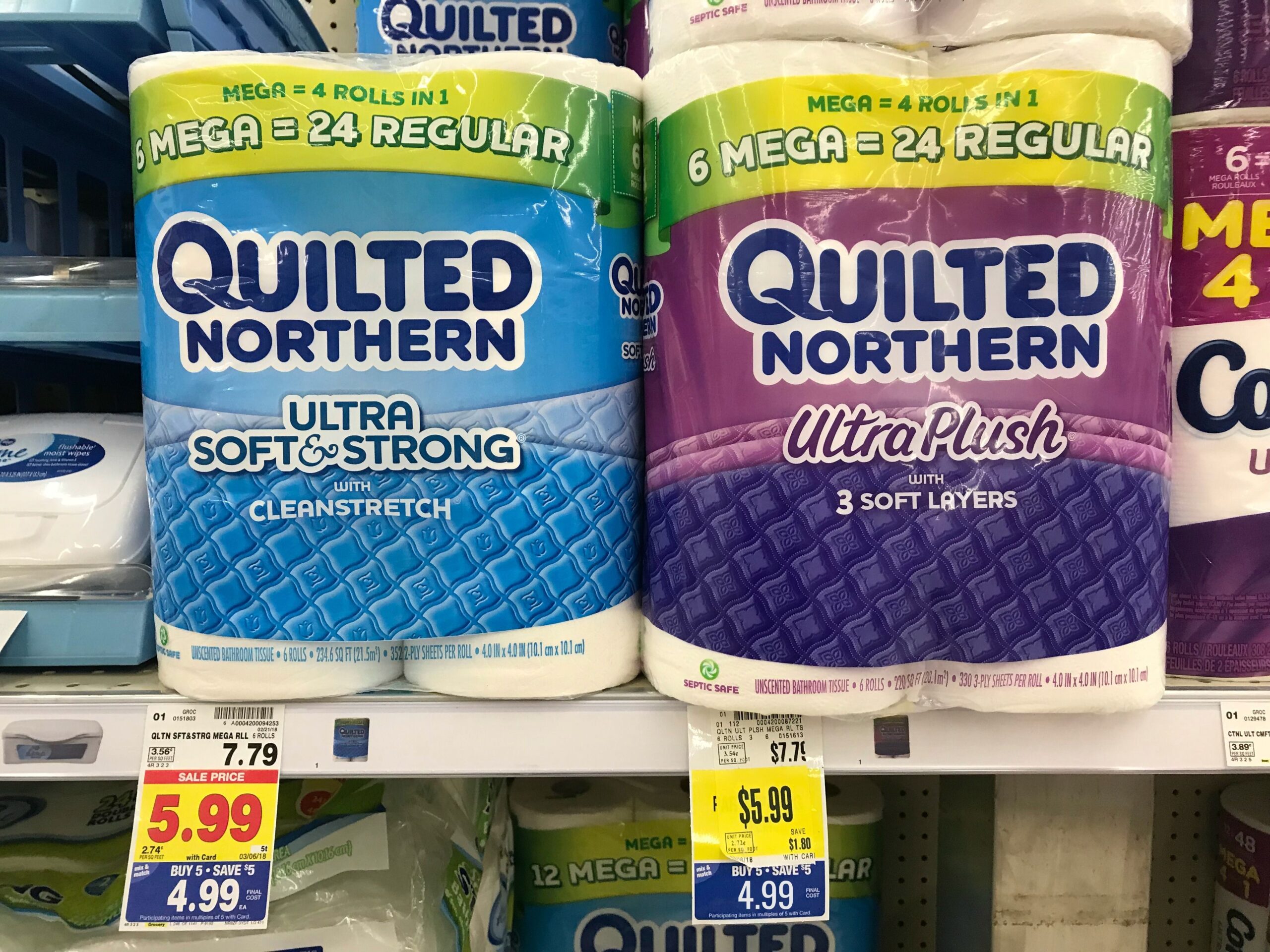 Quilted Northern Bath Tissue 6 Mega Rolls As Low As 3 49 At Kroger Kroger Krazy