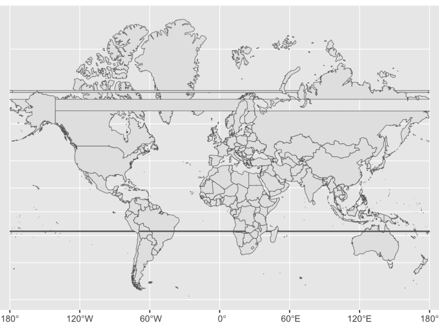 R Artefacts When Using Geom sf And Projection Stack Overflow
