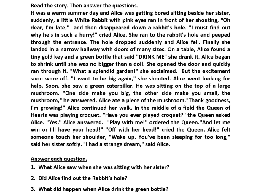 Reading Worksheets Fourth Grade Reading Worksheets