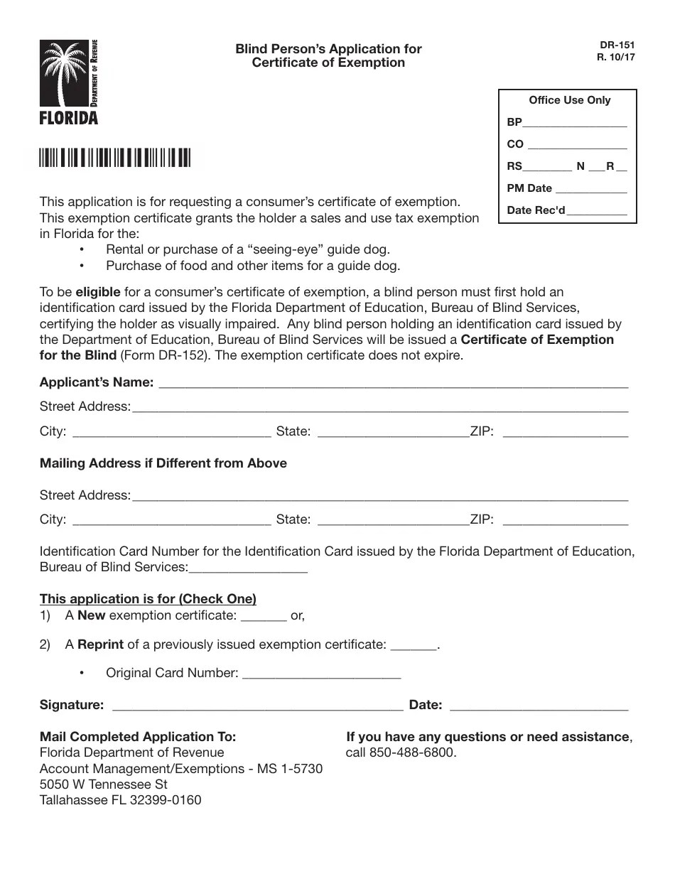 Florida Dh 681 Form Printable