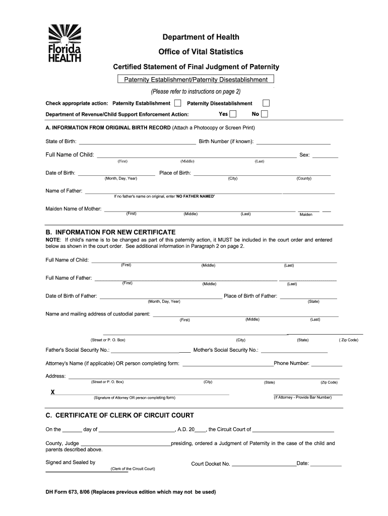 Religious Exemption Florida Dh 681 Form Printable Printable Party Favors