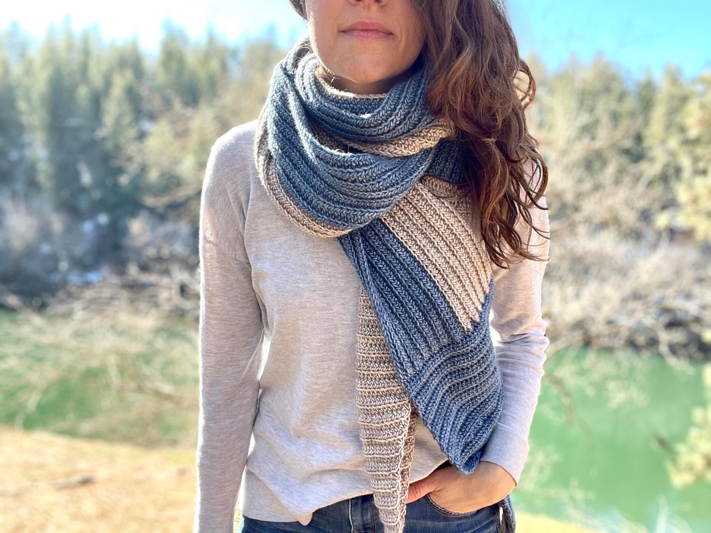Ribbed Crochet Scarf Pattern Free Pattern Video Tutorial