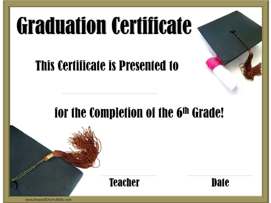 School Graduation Certificates Customize Online For Free