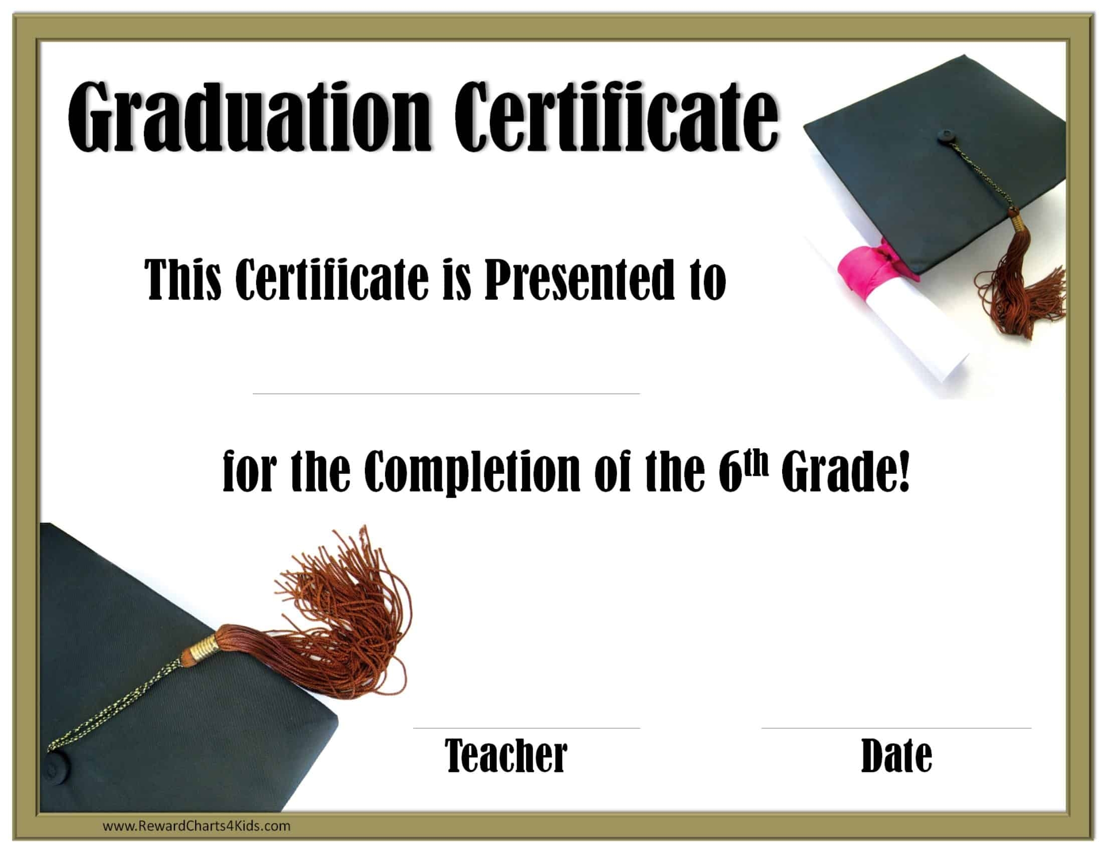 School Graduation Certificates Customize Online For Free