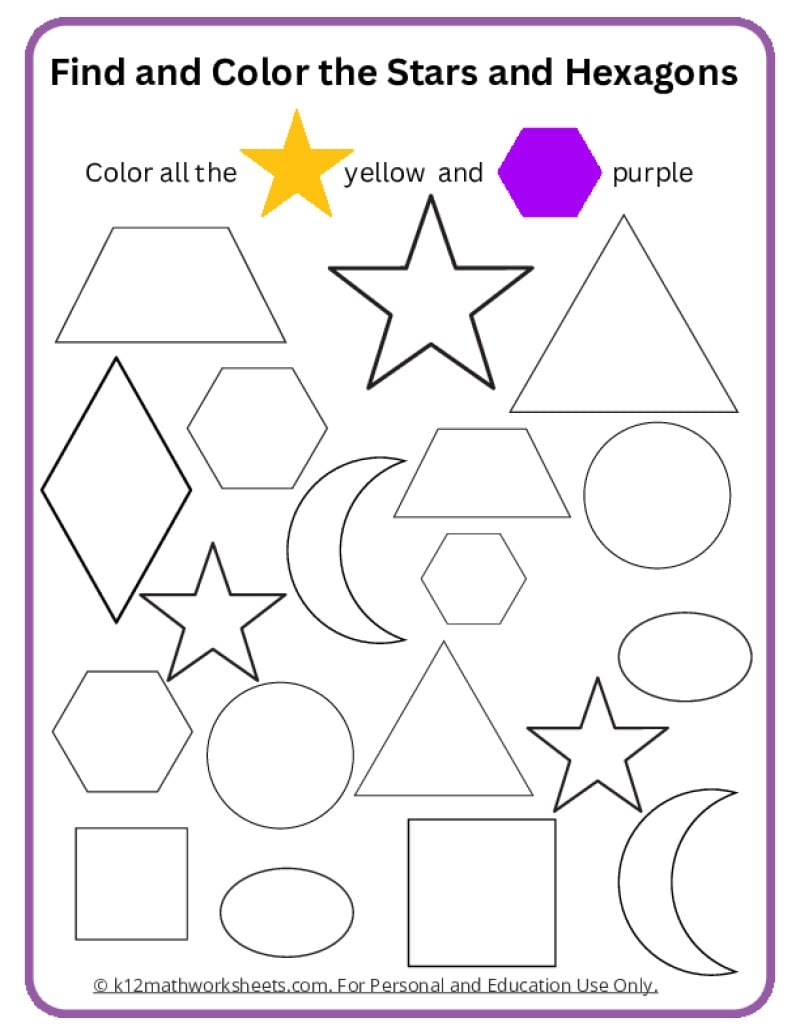 Shapes Worksheets Shapes Worksheets