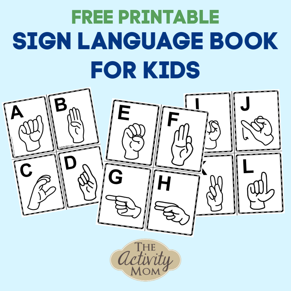 Sign Language Worksheet Printables