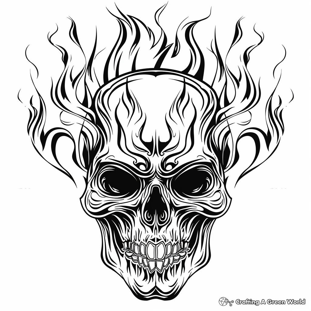 Skull For Adults Coloring Pages Free Printable 