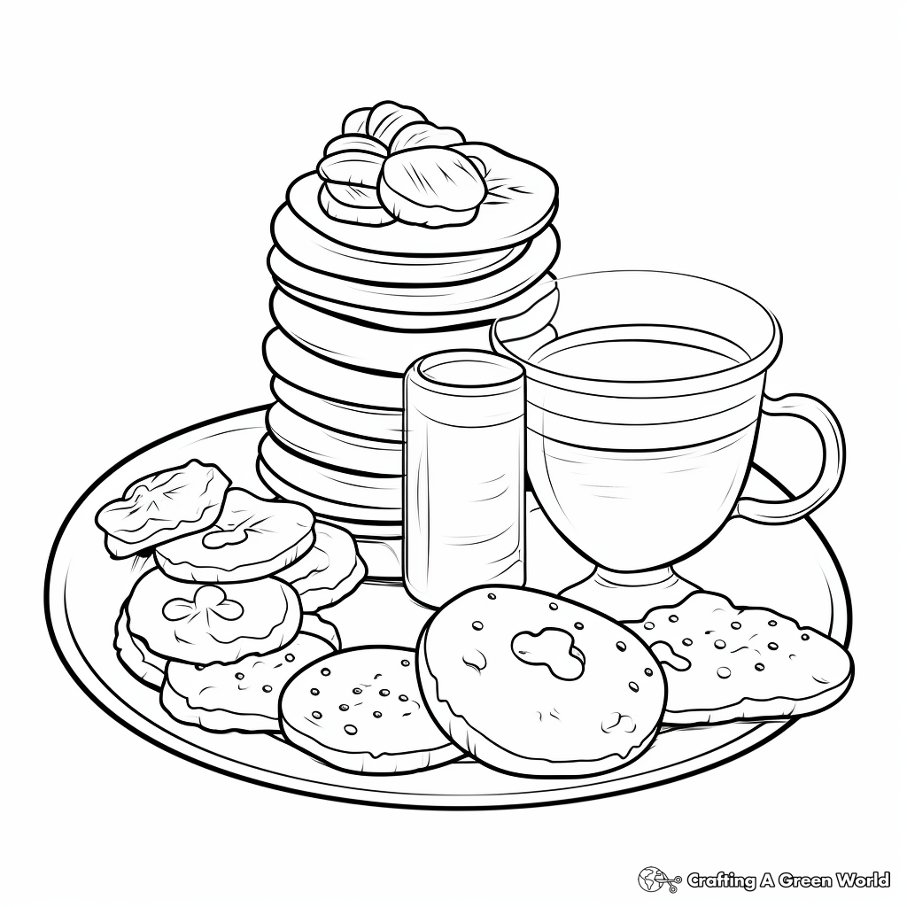 Snack Coloring Pages Free Printable 