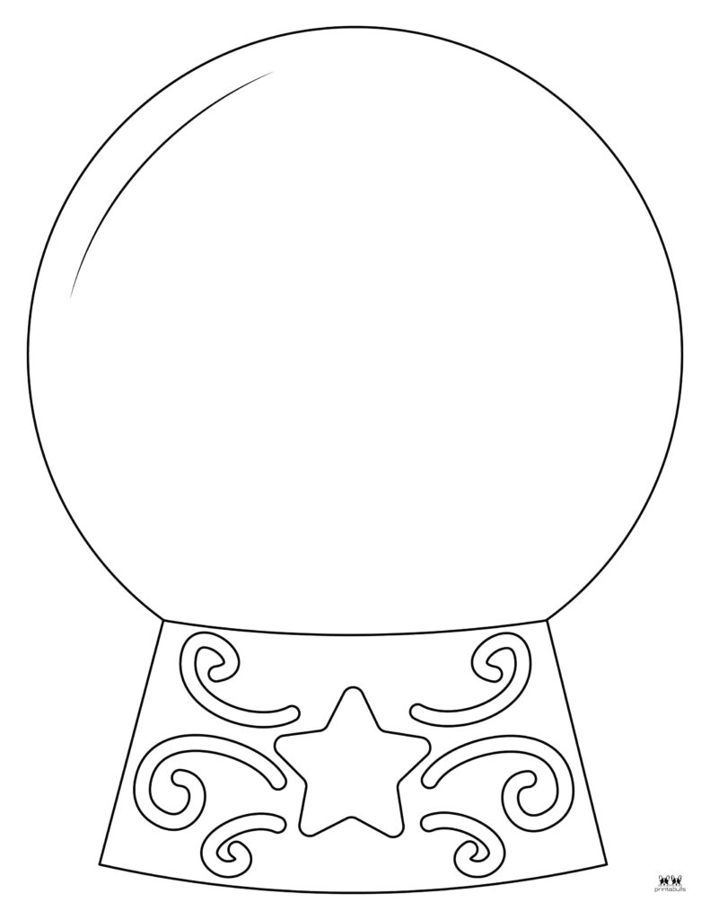 Printable Snow Globe Pattern Printable Snow Globe Pattern