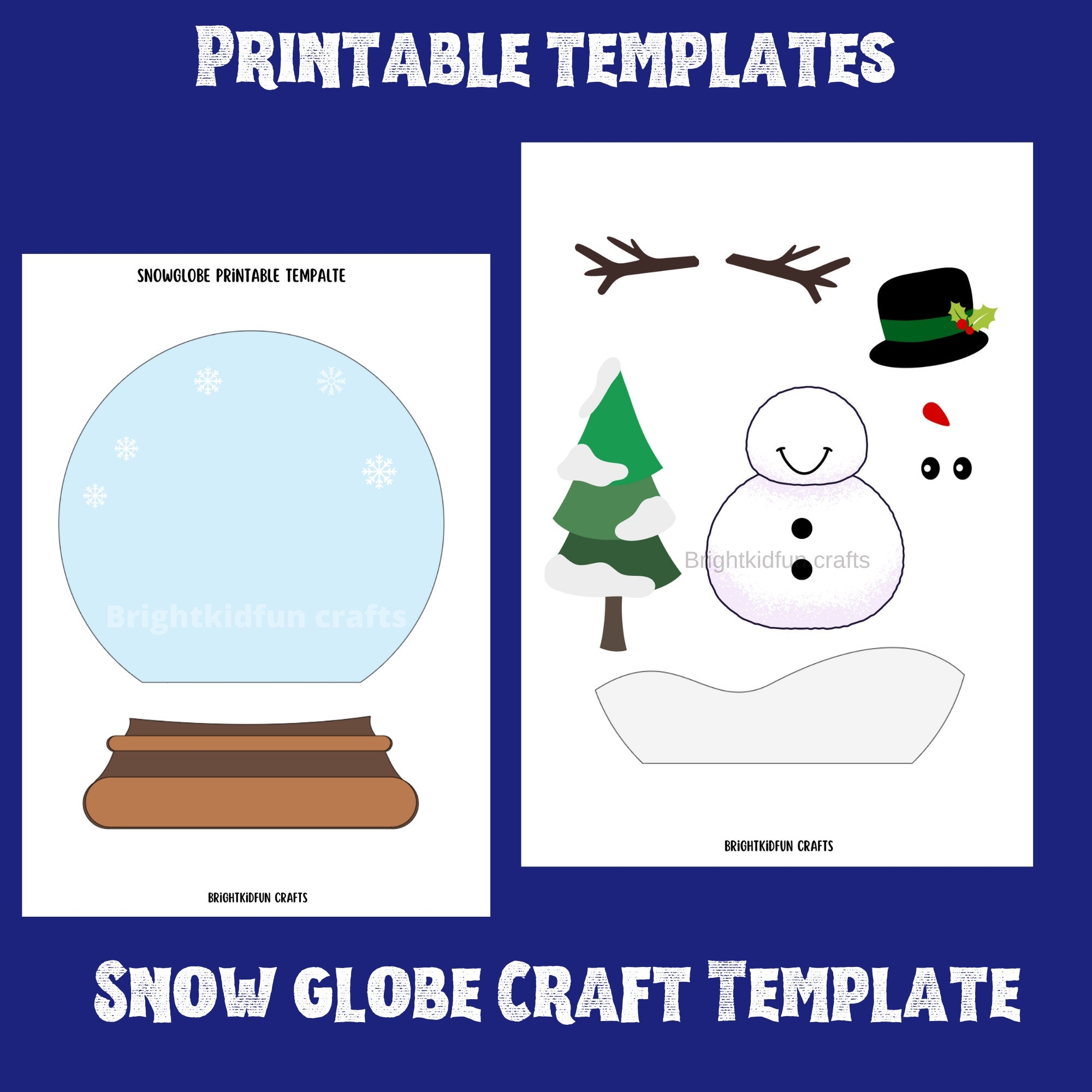 Snow Globe Printable Template Winter Craft For Kids Preschool Craft Etsy Snow Globe Printable Template Winter Craft For Kids Preschool Craft Etsy